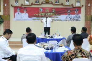 Bupati Dendi Ucapkan Terimakasih Pada Mantan Kapolres Pesawaran