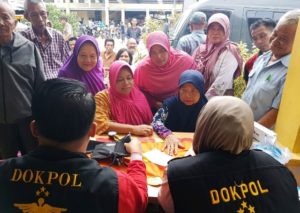 Polres Tulang Bawang Gelar Bhakti Kesehatan   