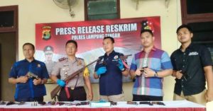 Polres Lamteng Amankan 20 Senpi Ilegal