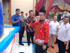 Jugi Prajogio Resmikan Sumur Bor Air Bersih di Kampung Kalirejo Untuk Konsumsi Masyarakat