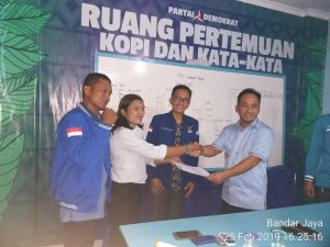 Perkuat Struktur Partai 22 Anak Ranting Partai Demokrat Lamteng di Kukuhkan 