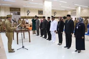 Percepat Pembangunan, Bupati Dendi Lantik 8 Pejabat Pesawaran