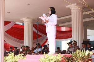 Puncak HUT Tuba Ke-22, Bupati Winarti Gelar Upacara, Hingga Ziarah Ke Makam Pahlawan
