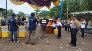 Polsek Dante Teladas Gelar Simulasi Pengamanan Pemilu 2019 di TPS