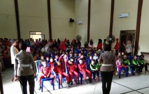 Didik Anak Sejak Dini, Mengenal Tugas Polisi dan Rambu lalin, Ratusan Pelajar Ikuti Giat Polsana di Polres Tuba
