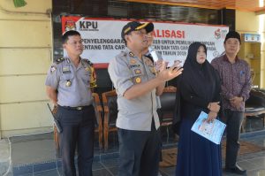 Gelar Simulasi Pengamanan di TPS, Berikut Pesan Kapolres Tulang Bawang Kepada Personelnya