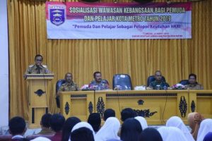 Lewat Kesbangpol, Pemkot Metro Sosialisasikan Wawasan Kebangsaan Bagi Pemuda dan Pelajar Kota Metro