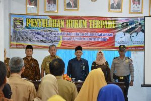 Wujudkan Masyarakat Taat Hukum, Wawali Metro Djohan Buka Sosialisasi Hukum Terpadu