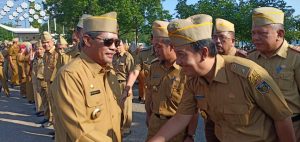 Hari Pertama Kerja, ASN dan Non ASN di Lamteng Didata, Tak Masuk di Sanksi