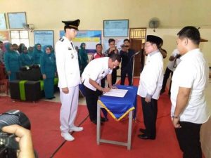 Sah di Sertijab, Prasetyo Camat Panca Jaya Siap Jalankan Program Pemda Mesuji