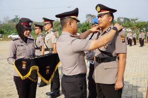 Kapolres Pesawaran Pimpin Upacara Sartijab