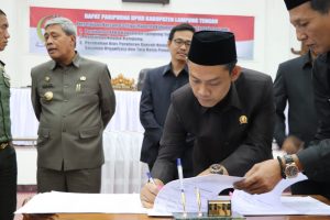 DPRD Lamteng Paripurnakan Persetujuan 3 Raperda