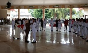 Bupati Winarti Kukuhkan Paskibraka Tulang Bawang 2019