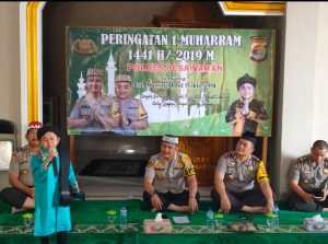 Undang Ustadz Mumuy, Kapolres Pesawaran Gelar Pengajian Peringati Tahun Baru Islam