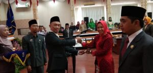Wakil Ketua I dan Ketua II DPRD Kota Metro Resmi di Lantik