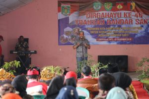 Bupati Loekman Ajak Masyarakat Budayakan Gotong Royong di Hut Kampung Bandar Sakti Ke-46