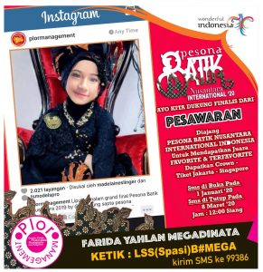 Hayo Menangkan “Mega” Wakili Pesawaran Untuk Kompetisi Modeling Di Jakarta