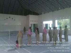 Giat Apel Pagi Desa Tebing Karya Mandiri Tingkatkan Disiplin dan Kinerja
