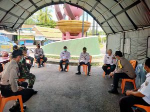 Kapolres Waykanan dan Unsur Forkopimda Cek Posko Covid-19, Ini Tujuannya !