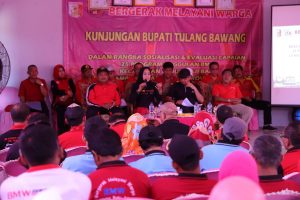 Di HUT ke-23, Bupati Winarti Monitoring 25 Program BMW ke Kampung Batu Ampar
