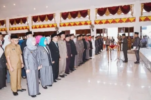 Pemkot Metro Lantik 134 Pejabat Hasil Evaluasi Kinerja