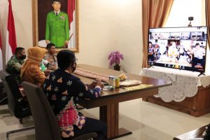 Bupati Winarti Ikuti Rakor Kepala Daeah Se-Lampung Bersama Gubernur Lewat “Vicon” Bahas Penanganan Covid-19