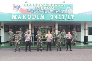 Kapolres I Made Rasma Jaga Sinergitas Dengan Kodim 0411 Lamteng