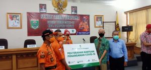 PT GGP Salurkan Bantuan APD ke Gugus Tugas Covid-19 Lamteng