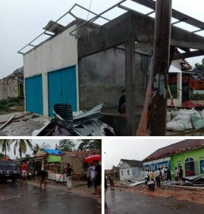 Ratusan Rumah Diterjang Angin Puting Beliung, Bupati Winarti Langsung Turun ke Lokasi