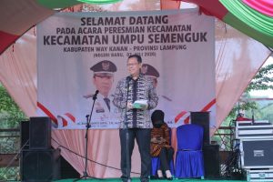 Bupati Adipati Resmikan Kecamatan Umpu Semenguk, Way Kanan Jadi 15 Kecamatan