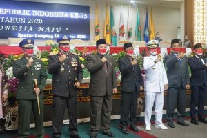 DPRD Provinsi Lampung Menggelar Acara Paripurna Istimewa HUT RI Ke-75 Tahun