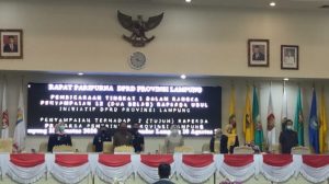 DPRD Lampung Gelar Rapat Paripurna Tentang 12 Raperda Usul Inisiatif