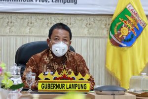Gubernur Lampung Jadi Narasumber Webinar Dengan Tema Menguak Strategi Penthalik Lampung Melawan Covid-19