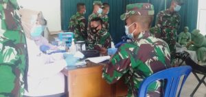 Peringati HUT TNI Ke-75, Kodim 0427 Way Kanan Galang Donor Darah