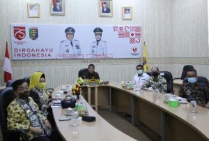Gubenur Arinal Rakor Virtual Dengan Menko Polhukam Mahfud MD