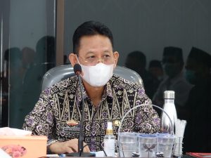 Bahas Penanganan Covid-19, Pjs Bupati Adi Erlansyah Jalin Koordinasi Dengan Forkopimda
