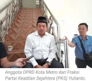 Anggota DPRD Kota Metro Yulianto Minta KBM Tatap Muka Diperketat Dimasa Pandemi Covid-19