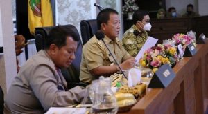 Gubernur Lampung Arinal Pimpin Rakor Pengendalian Covid-19 pada Pilkada Serentak 2020