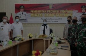 Virtual, Wagub Lampung – Menko Polhukam Gelar Rakor Pelaksanaan Omnibus Law