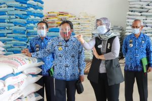 Wakil Gubernur Chusnunia Tinjau Ketersediaan Pupuk Dan Pestisida Di Wilayah Lampung Timur