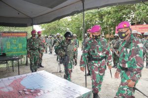 Batalyon Infanteri 7 Marinir/Elang Samudera Gelar Truck Posko pada latihan Pertempuran Kota
