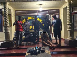 Pelaku Curanmor Diringkus di Jalan Tembusan Islamic Centre Way Kanan
