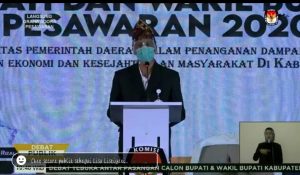 KPU Pesawaran Gelar Debat Publik Paslon Cabup dan Cawabup di Gedung Adora