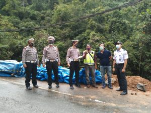 Satlantas Pores Lambar dan Ditlantas Polda Lampung Survei Jalinbar