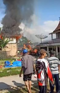 Empat Rumah di Lambar Dilalap Si Jago Merah, Dua Rata Dengan Tanah