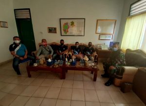 Pengurus Radja SC Silaturahmi Dengan Dandim 0427/Way Kanan