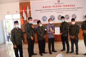 KPU Way Kanan Tetapkan Raden Adipati Surya dan Ali Rahman Pasangan Bupati Terpilih 2020