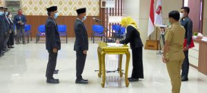 Wakil Bupati Mesuji Haryati Cendralela Lantik 57 Pejabat Administrator dan Pengawas