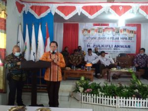 DPRI Zulkifli Anwar Sosialisasi Empat Pilar di Desa Kebagusan