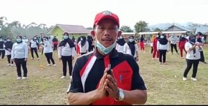 Kunci Sehat Terhindar Dari Covid-19, Pekon Sedapah Indah Agendakan “Senam Sehat” Setiap Minggu Sore